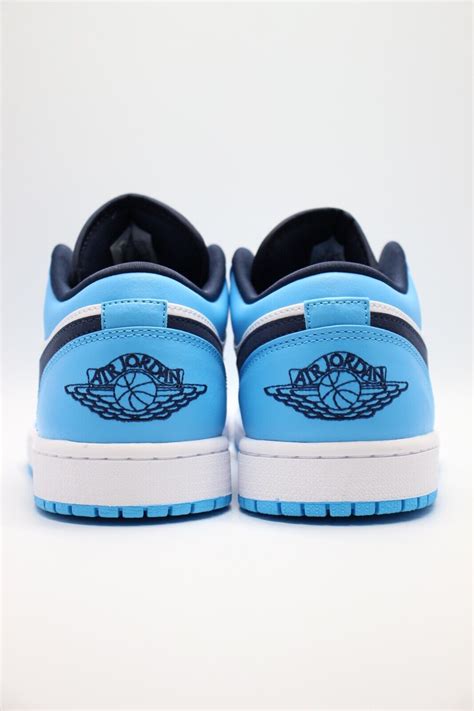Nike Air Jordan 1 Low Unc White Powder Blue Obsidian 553558 144 Mens