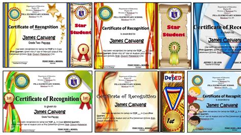 Award Certificates Editable And Ready For Printing Within Classroom