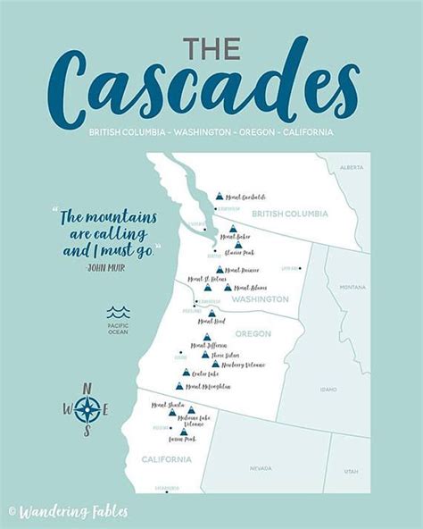 Cascade Mountain Hiking Trail Map Mountainnational