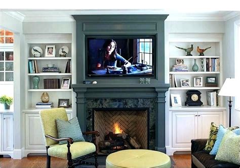The average height of your eyes when seated is 42″, assuming an 18″ sofa and 24″ from the seat to your eyes. height to mount tv over fireplace mounting on fireplace ...