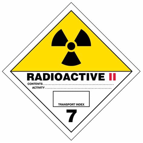 Print labels by selecting action > print labels from the batch processing screen in acumatica. Radioactive II Hazmat Labels | transportlabels.com