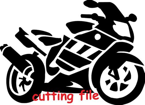 Motorcycle Svg Eps Png Dxf Files Svg Motorbike For Cutting Etsy