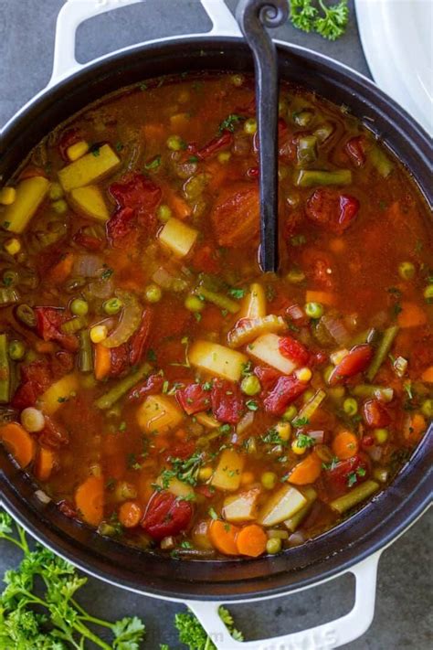 Vegetable Soup Doesn’t Have To Be Bland And Boring This Recipe Is So Hearty And Deliciou