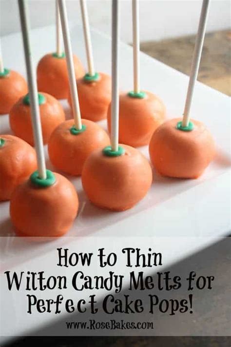 How To Thin Wilton Candy Melts For Cake Pops Cake Walls