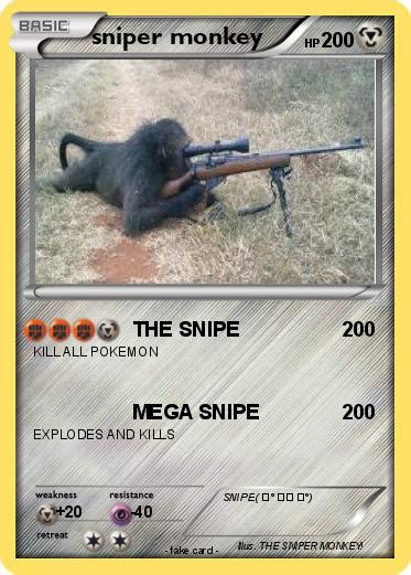 Pokémon Sniper Monkey 20 20 The Snipe My Pokemon Card