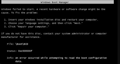 Fix Error 0xc00000f While Booting Windows 10