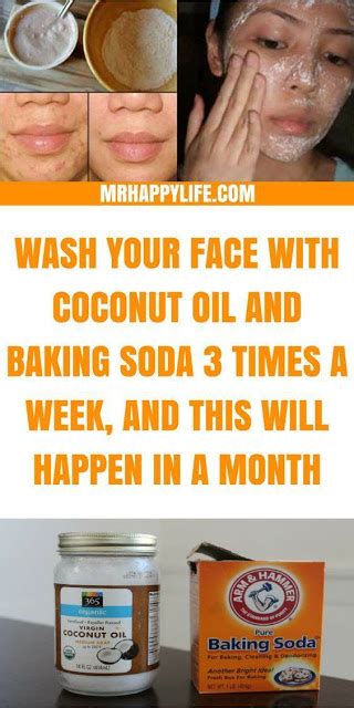 Baking Soda And Coconut Oil Face Wash For Glowing Skin Healthy Lifestyle
