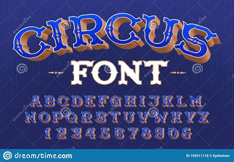 Circus Font Alphabet Circus Fonts Font Alphabet Carnival Lettering