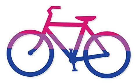 Applicable Pun Bi Cycle Bisexual Flag Bicycle Vinyl Decal Sticker 5 Inch Wantitall