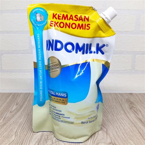 Indomilk Susu Kental Manis Plain Pouch 560 Gram Ekonomis Shopee Indonesia