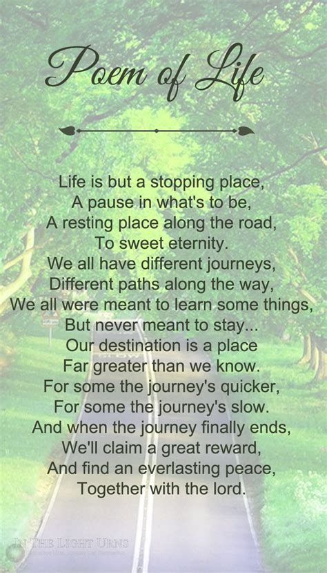 Poems entered on these pages are copyrighted by the authors who entered them. Memorial & Sympathy Quotations Poems & Verses