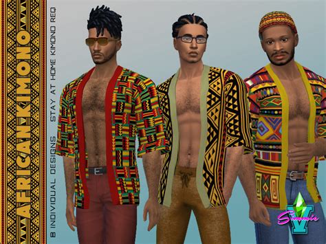 The Sims Resource Simmiev African Kimono