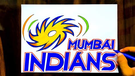 Mumbai Indians Logo Drawing How To Draw Mumbai Indians Logo Ipl