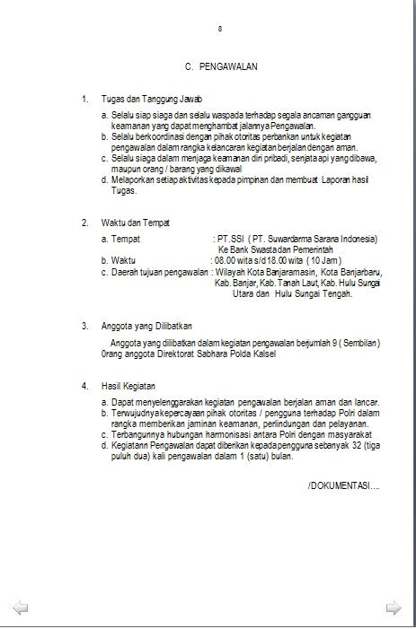 Satpam adalah mitra polri yang mengemban fungsi wewenang kepolisian terbatas sesuai uu no 2 tahun 2002 tentang kepolisian negara republik setiap peserta yang telah lulus pendidikan satpam akan dibekali dengan kta (kartu tanda anggota) maupun sertifikat dari polda setempat. Format Laporan Bulanan Turjawali TA. 2013 | SUBDIT GASUM ...