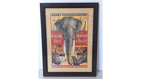 Ringling Bros And Barnum Bailey Circus Framed Poster X At Indy Road Art As H