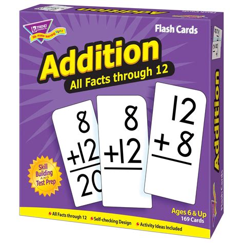 Skill Drill Flash Cards Addition 0 12 All Facts T53201 — Trend
