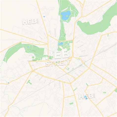 The city of châteauroux is located in the indre department in central france and is the second largest city in the province of berry. Chateauroux, France Vector Map - Classic Colors | Streit