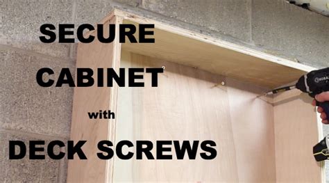 Remove the cabinet jack and test the stability of the cabinet. Garage Wall Storage Made Easy...Plus a Complete Supply List