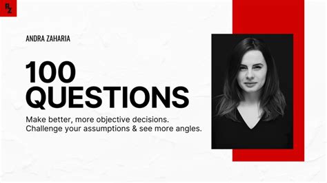 100 Questions For Better Decisions Andra Zaharia