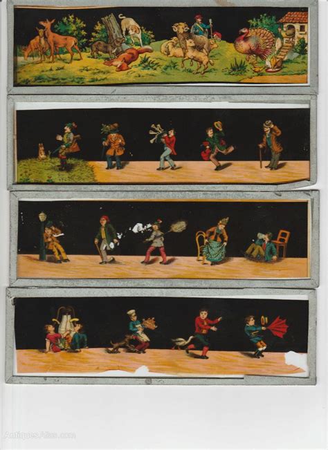 Antiques Atlas Box Set Of Coloured Magic Lantern Slides