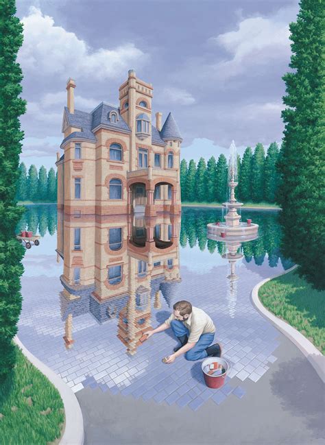 The Incredible Paintings Of Rob Gonsalves Album On Imgur Illusion Kunst Illusion Art Optical