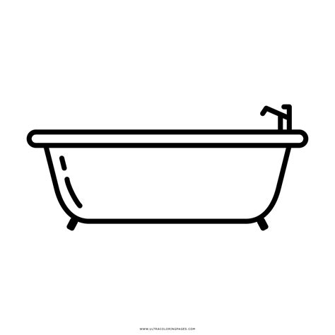 Bathtub clipart coloring page, Bathtub coloring page Transparent FREE for download on ...