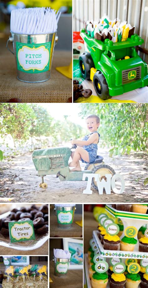 These custom, personalized cookies are made with precise details mimicking the beloved john deere tractor and complete with the birthday boy's name etched in icing. Kara's Party Ideas John Deere Tractor Themed Birthday ...