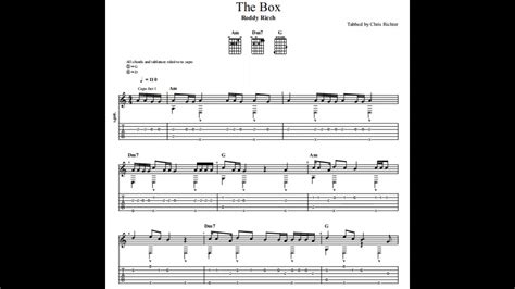Roddy Ricch The Box With Tablaturesheet Music For Solo Fingerstyle
