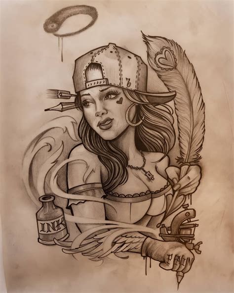 Badass Drawings Chicano Drawings Chicano Art Tattoos Body Art