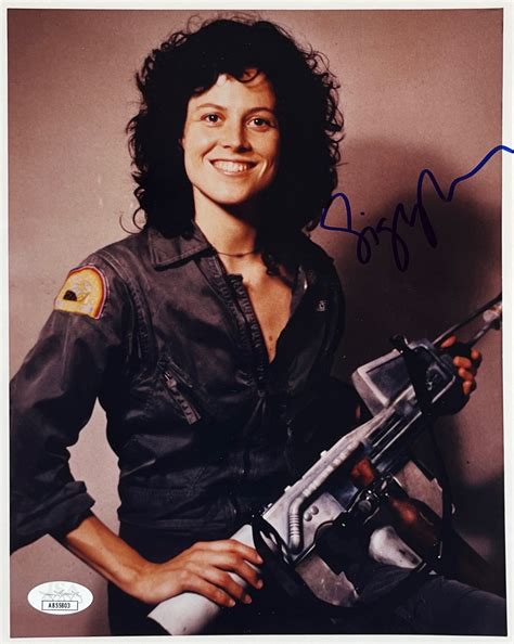 Lot Detail Sigourney Weaver Signed 8 X 10 Color Photo From Alien
