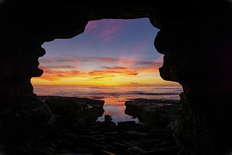 Sunset Cliffs Cave Photograph By Brian Deuel Fine Art America