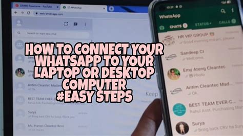 How To Connect Your Whats App To Your Laptop Or Desktop Computer