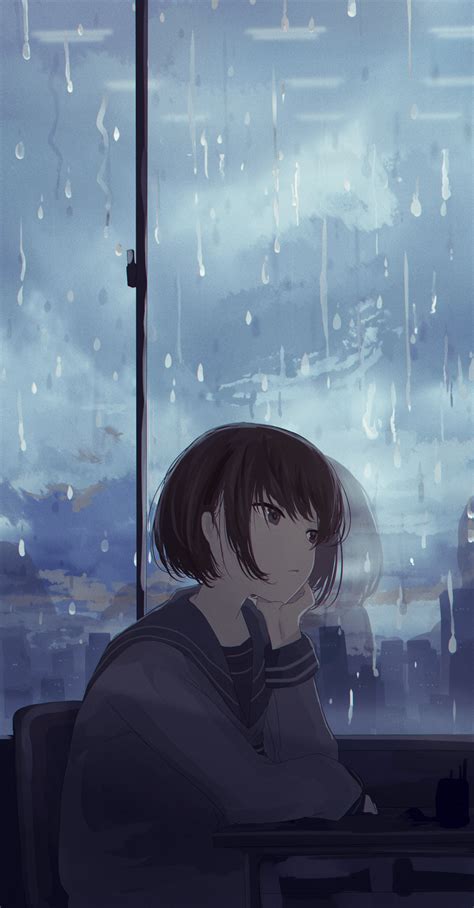Sad Girl Crying In The Rain Wallpaper