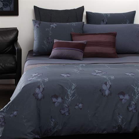 Calvin klein bamboo flowers queen duvet cover. Calvin Klein Home Smoke Flower King Duvet Cover ...