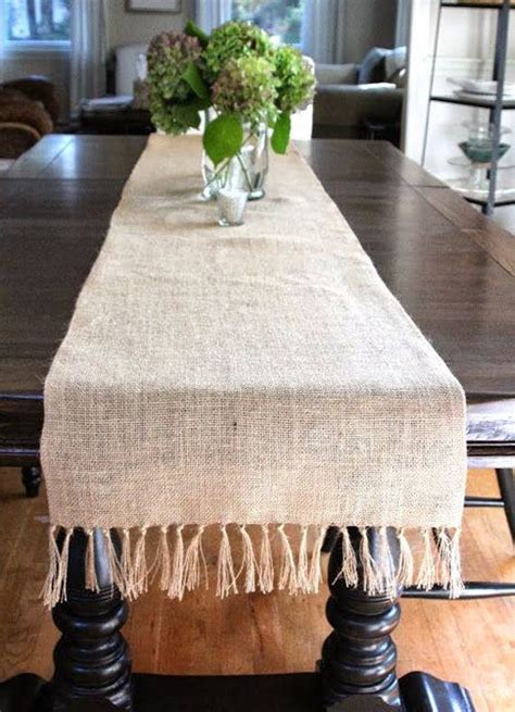 Burlap Table Runner