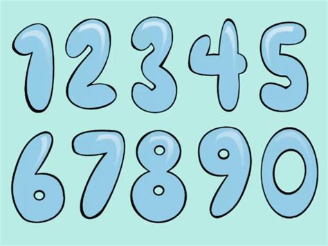 How To Draw Bubble Numbers Bubble Numbers Bubble Letters Numbers Font