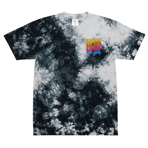 big sur oversized tie dye embroidered t shirt —