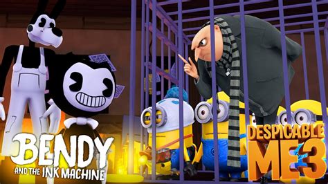 Minecraft Bendy And The Ink Machine Bendy And Boris Have Captured All
