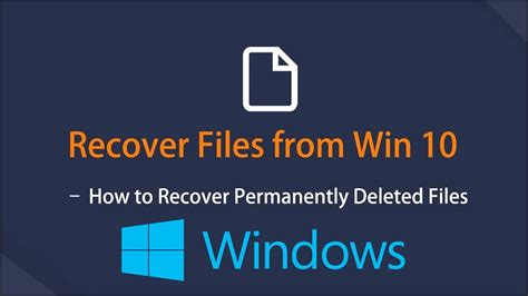 How To Recover Permanently Deleted Files In Windows 10 100 Working