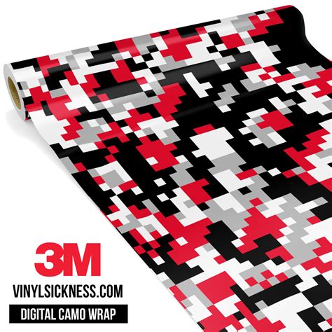 Wrapfolio is the most comprehensive vehicle wrapping library on the web; RED BLACK DIGITAL CAMO WRAP • CAR / TRUCK VINYL WRAPS • VS