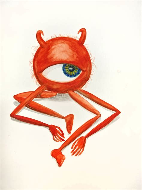 Work On Paper The Evil Eye Was A Quitter 210 X 297mm Anu Välitalo Graphic Art And Illustration