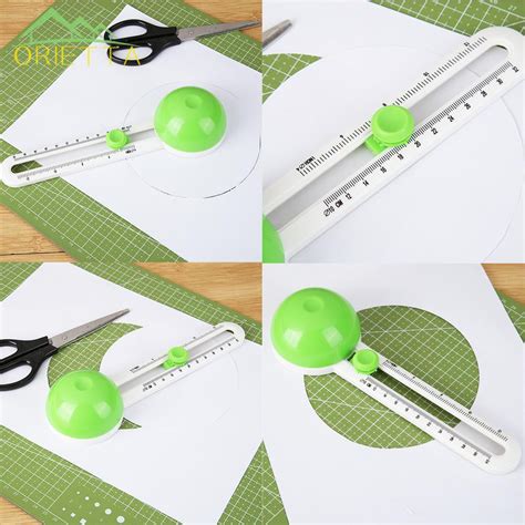 Orietta♛1pc Circular Paper Cutter Scissors Round Cutter Cut Paste