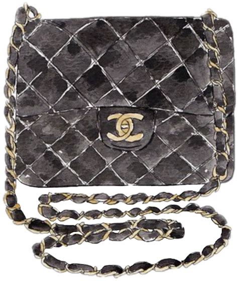Chanel Purse Handbag Illustration Sticker By Priyarose