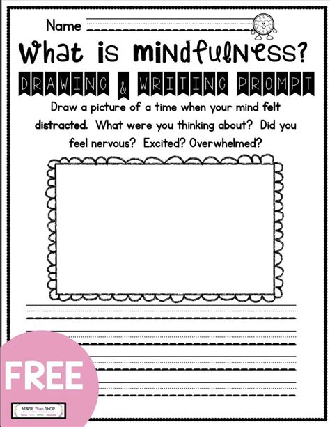 Mindfulness For Kids Therapy Worksheets Social Emotional Learning