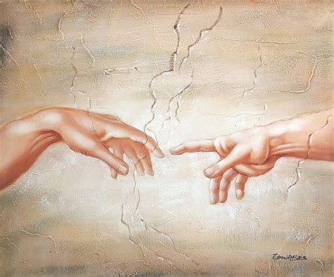 The Hand Of God Art The Hand Of God Triptych By Yongsung Kim Jesus Bending Over Hand Extended