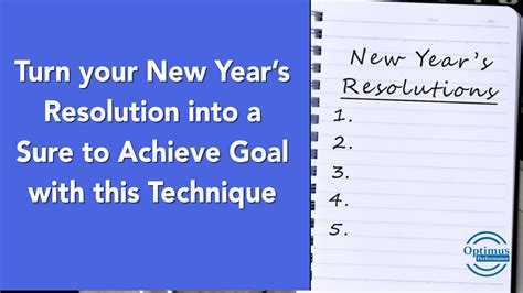 Turn Your New Years Resolution Into A Powerful Life Changing Goal