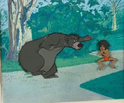 jungle book baloo and mowgli production cel and animation background images and photos finder