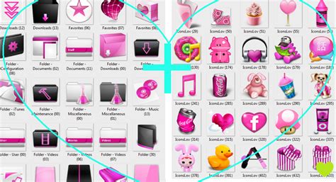 Pack Pink Icons By Pinbu On Deviantart