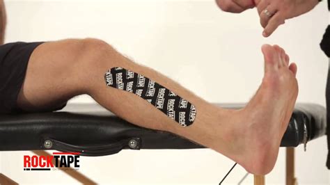 Rocktape Kinesiology Tape Instructions For Shin Splints Youtube