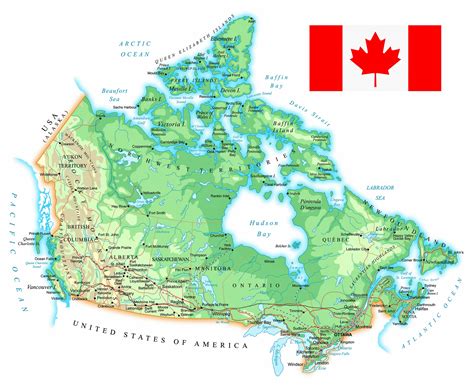 Printable Map Of Canada